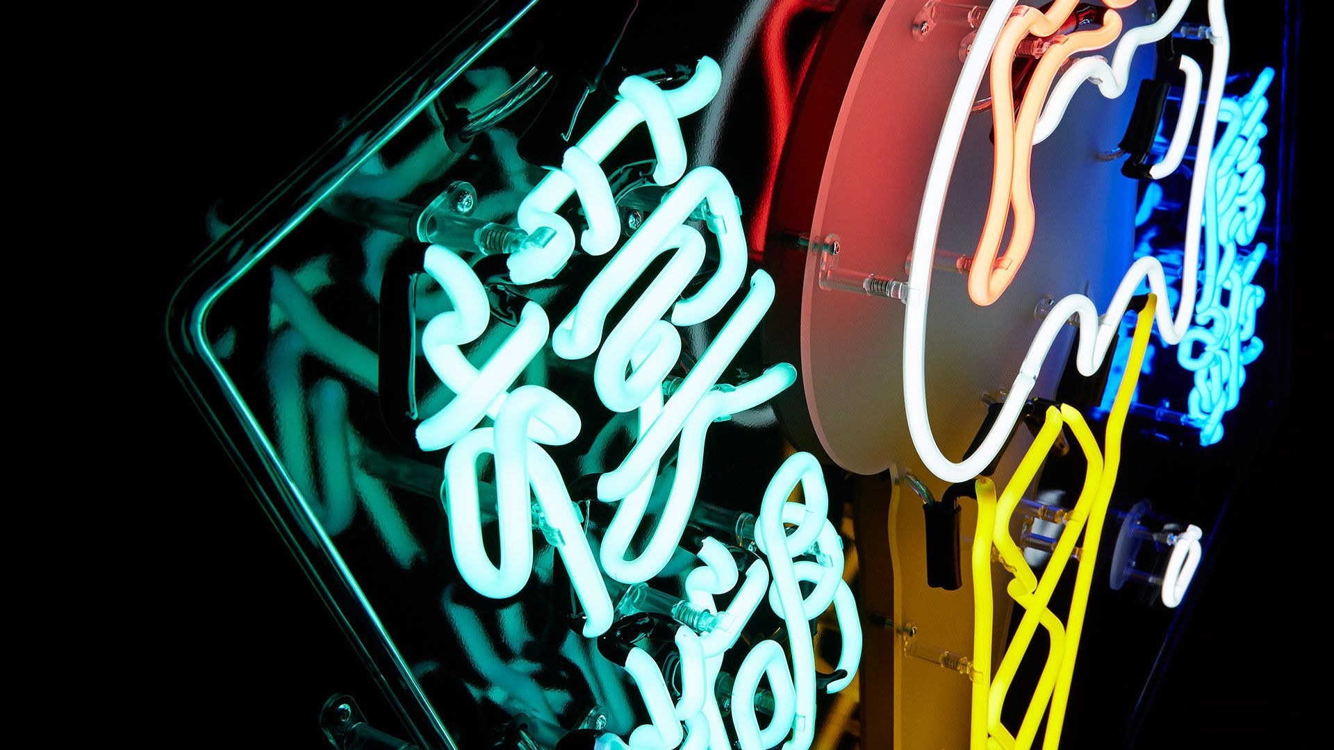 1920x1080 Art Vinyl's record sleeves of the year. Neon signs, Record, Desktop