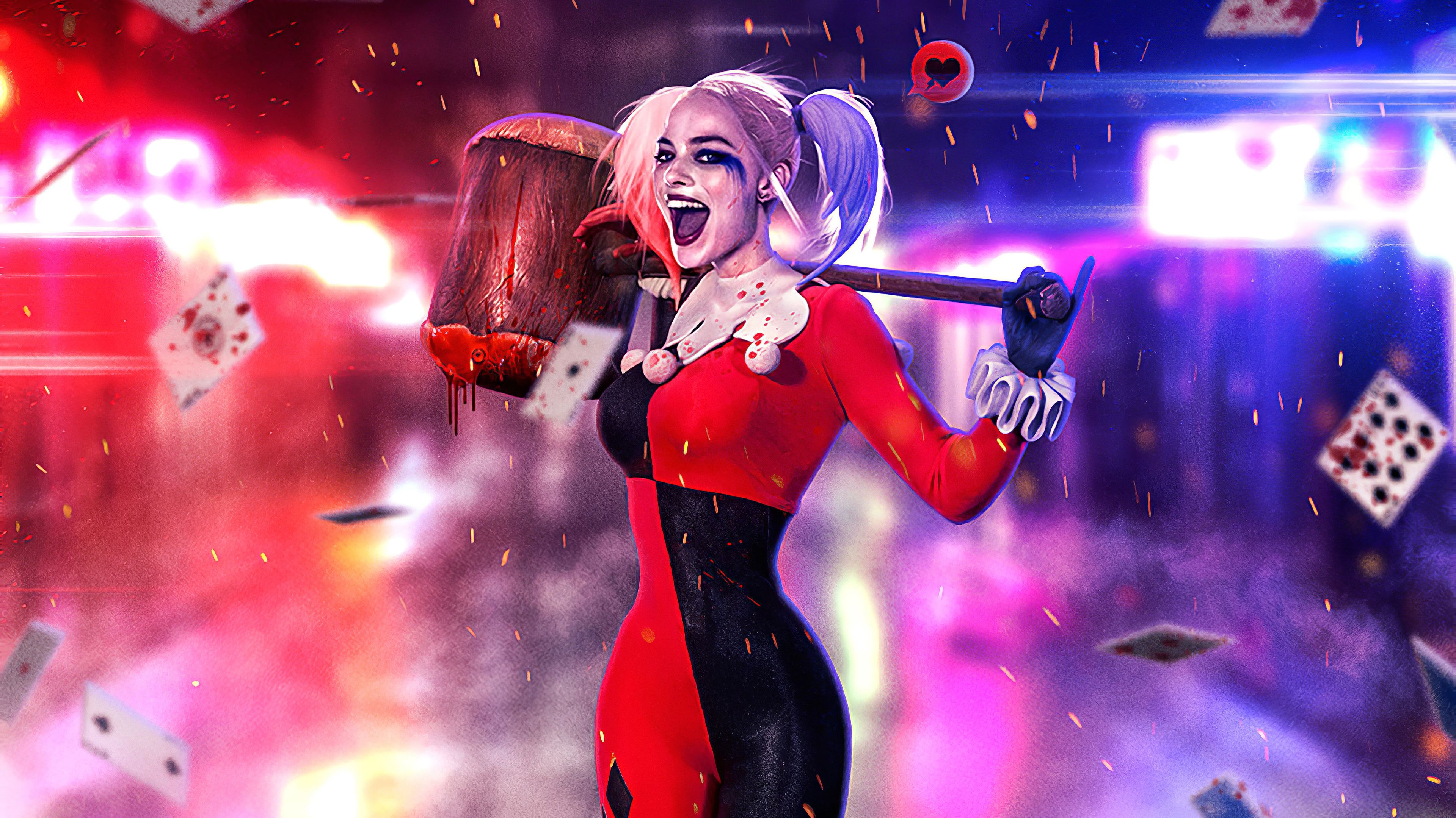 3840x2160 Margot New Harley Quinn 4K Wallpaper, HD Superheroes 4K, Desktop