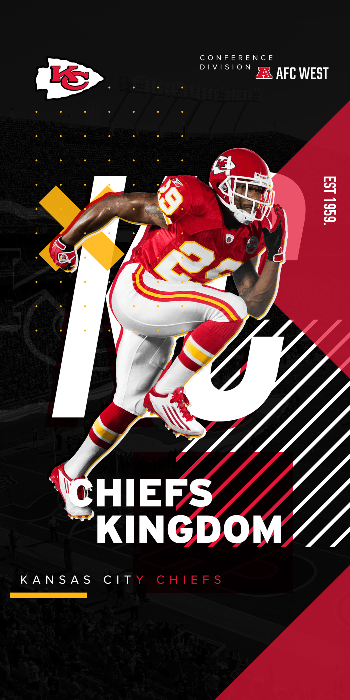 1400x2800 Chiefs fans, I made a phone wallpaper for you. Enjoy!, Phone