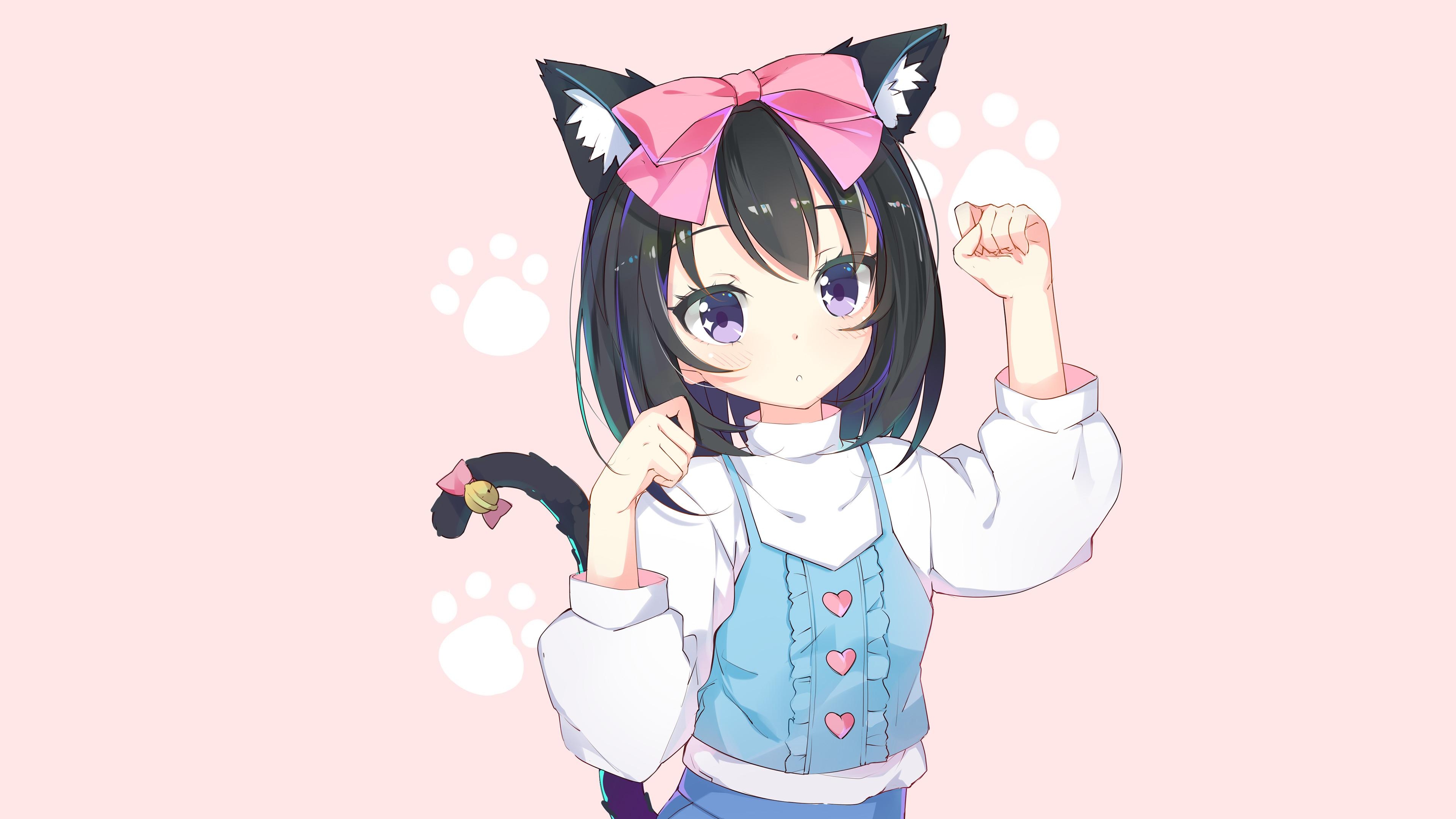 3840x2160 Anime Cat Girl Wallpaper, Desktop