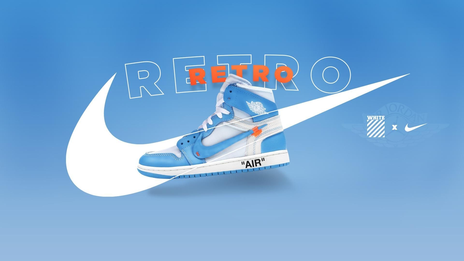 1920x1080 Air Jordan 1 Retro High OG 'UNC' Advertisement I made that can also be used as a cl. Jordan shoes wallpaper, Jordan logo wallpaper, Sneakers wallpaper, Desktop