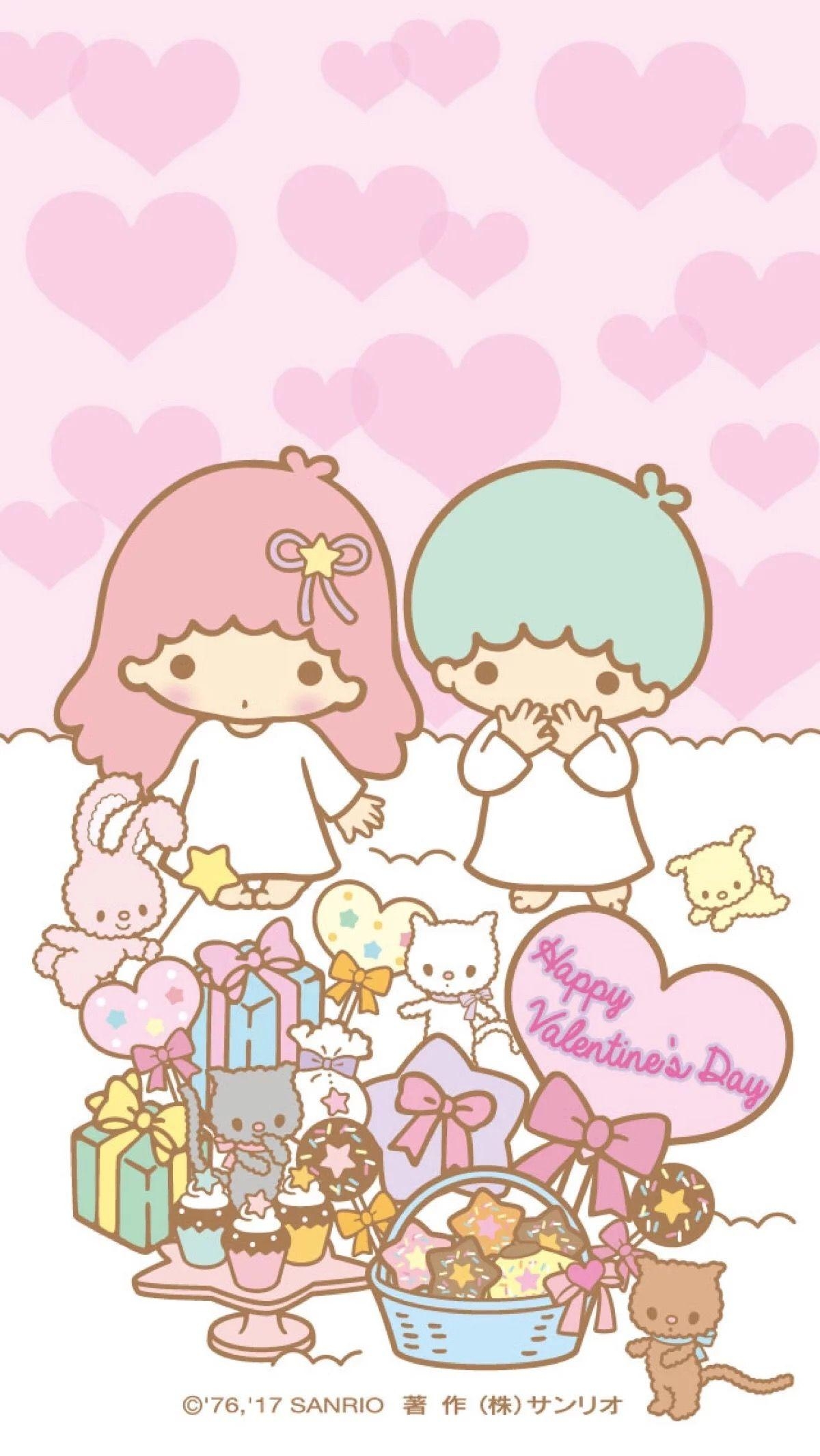 1200x2130 Little Twin Stars. Little twin stars, Happy valentines day, Star wallpaper, Phone