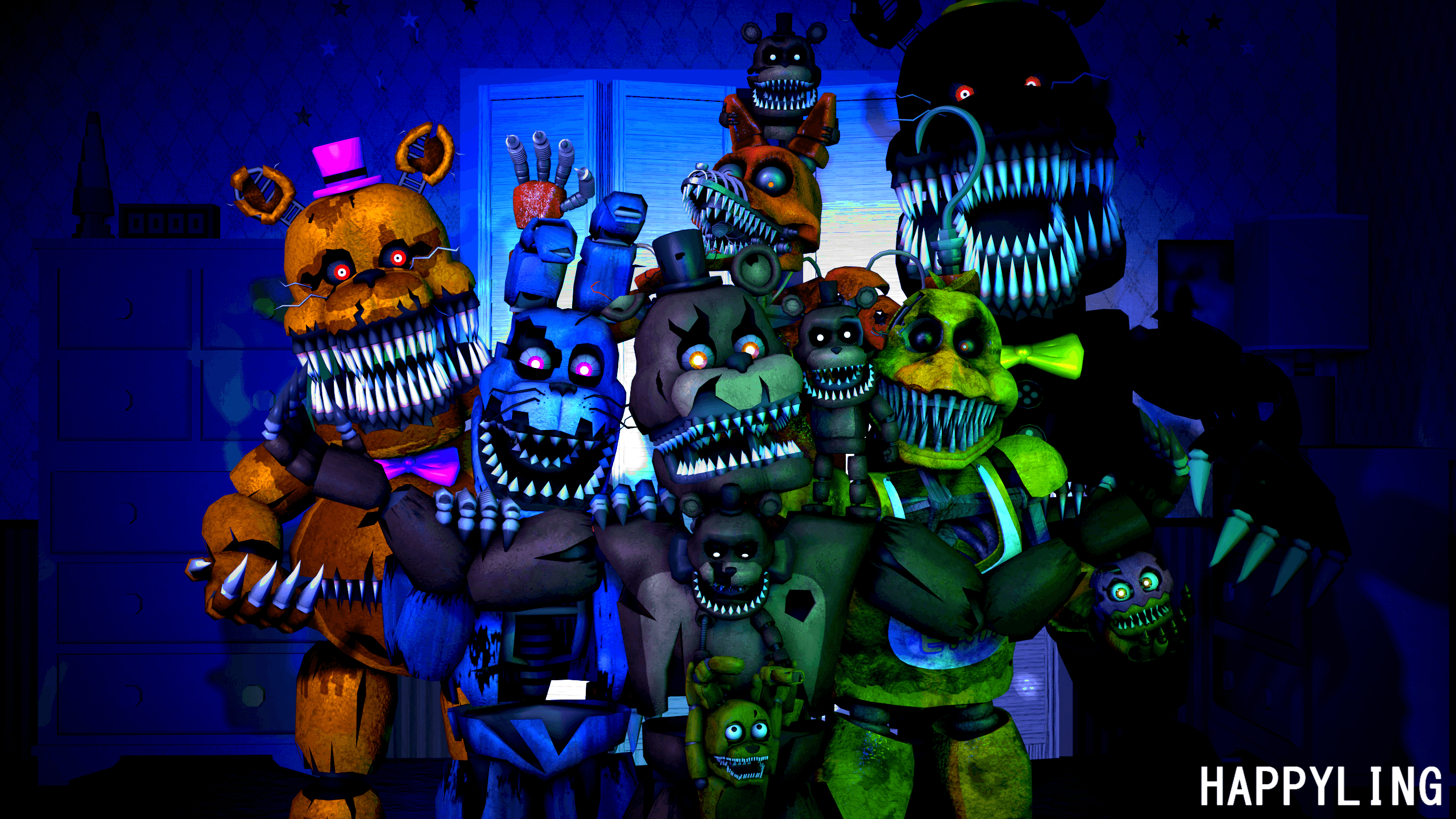 2560x1440 Five Nights at Freddy's 4 HD Wallpaper. Background Image, Desktop