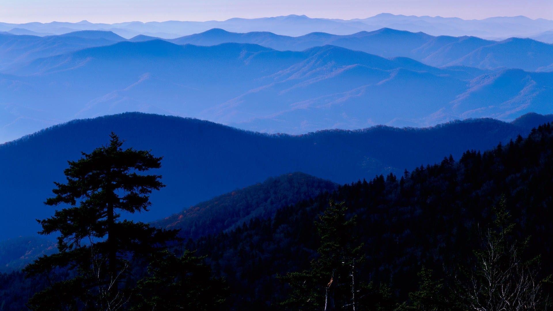 1920x1080 Mountain: Park National Blue Mountains Great Smokey Mist Tennessee, Desktop