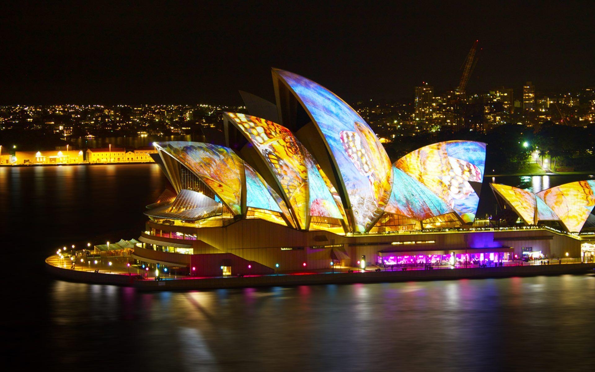 1920x1200 Sydney Opera House At Night Magnificent HD Wallpaper, Desktop