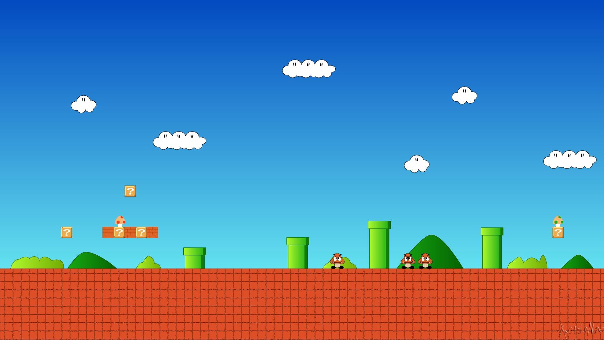 1920x1080 image For > 8 Bit Mario Wallpaper, Desktop