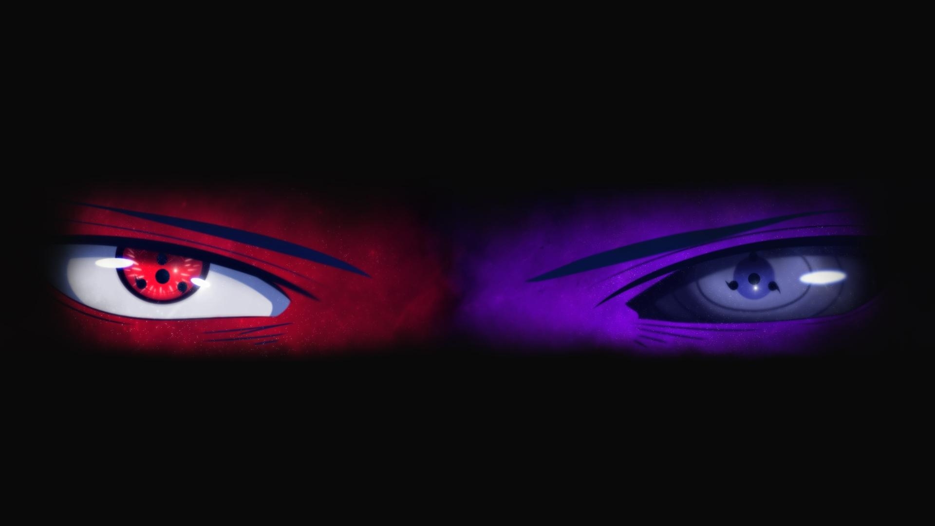 1920x1080 Download  Naruto, Rinnegan, Sharingan, Uchiha Sasuke, Eyes, Desktop