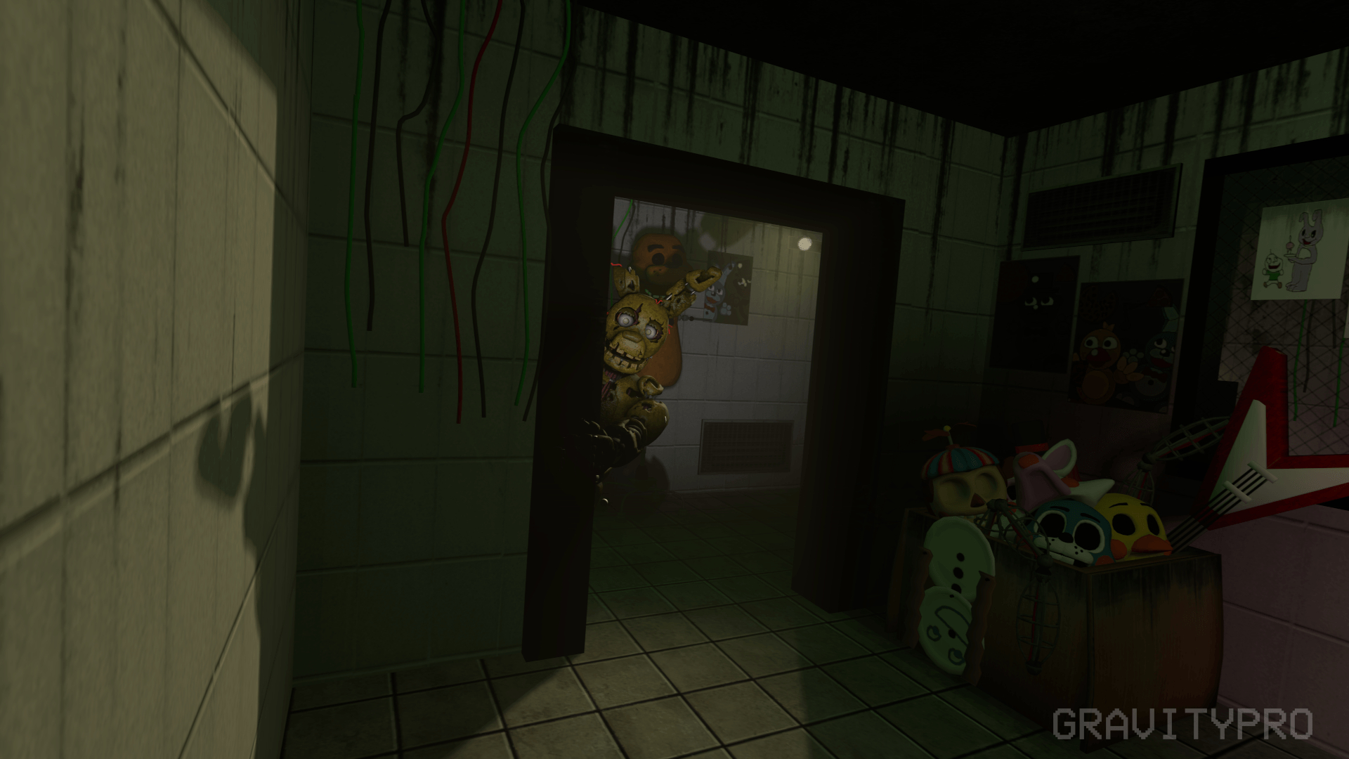 1920x1080 Springtrap in the FNAF 3 Hallway [SFM WALLPAPER], Desktop