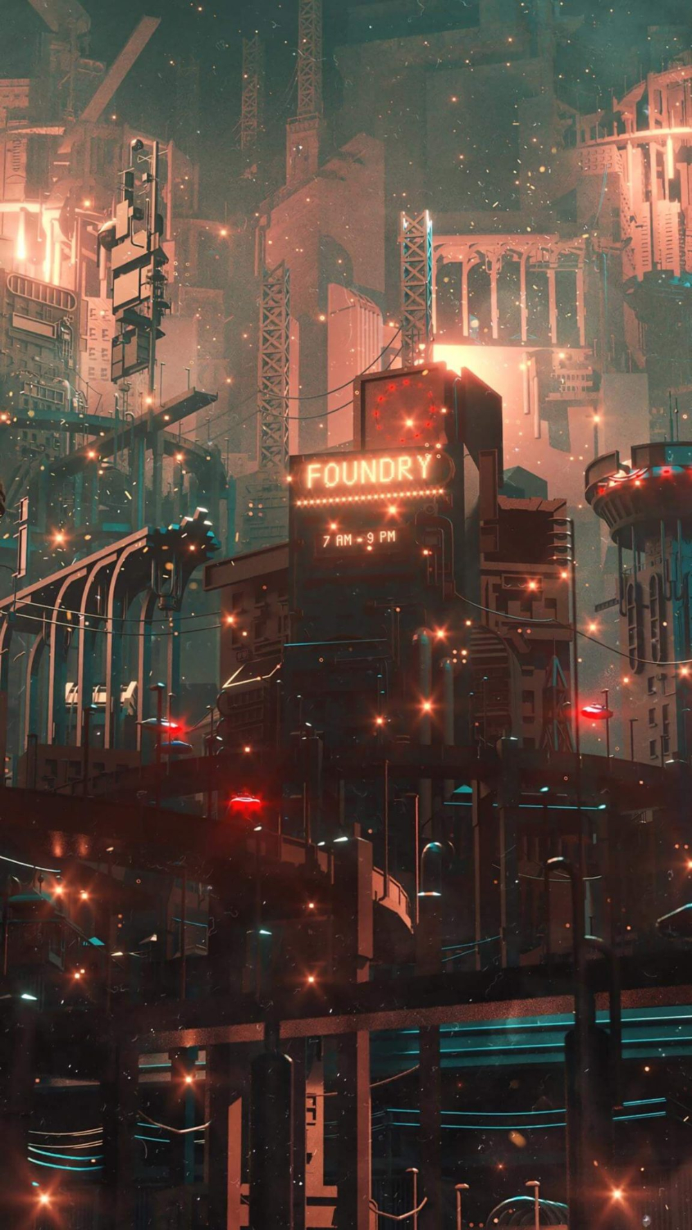 1000x1780 Cyberpunk Art HD Phone Wallpaper. Cityscape wallpaper, Scenery wallpaper, Cyberpunk art, Phone