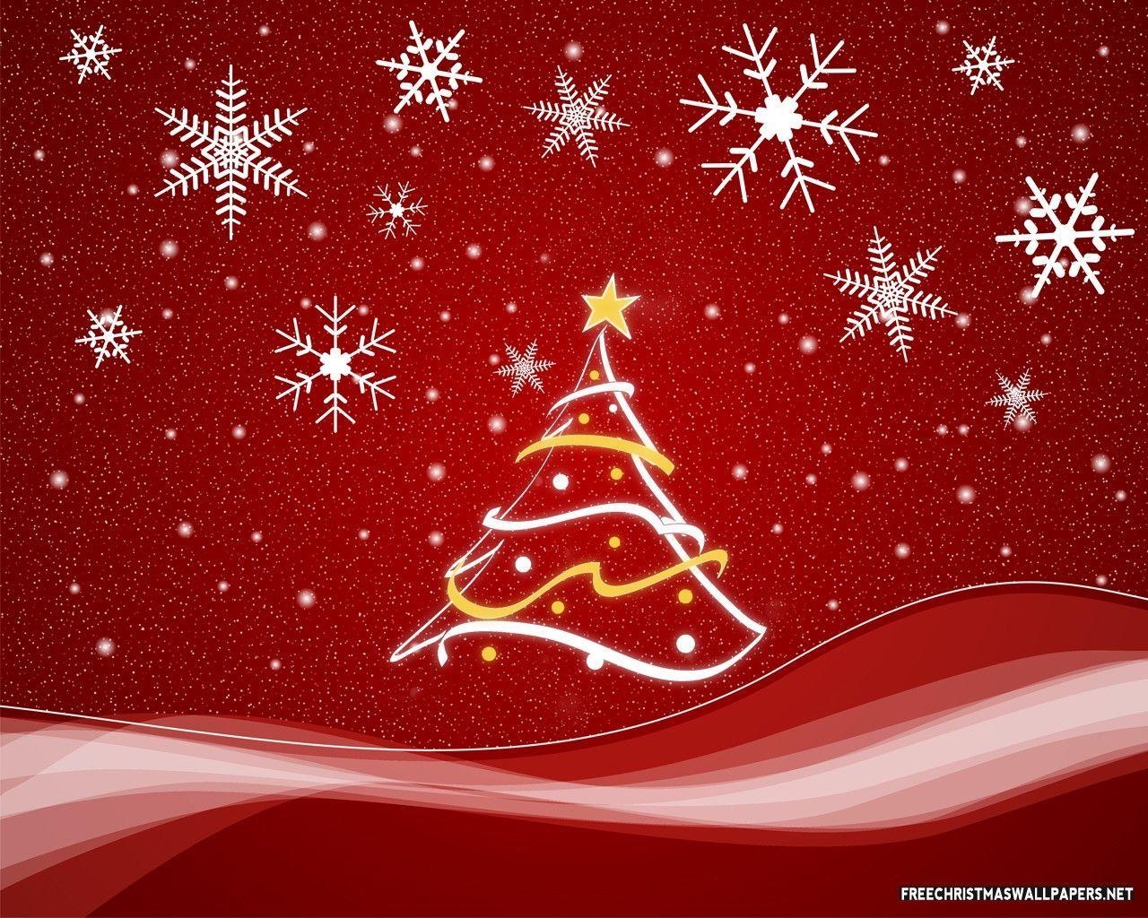 1280x1030 Red Christmas Background Wallpaper, Desktop