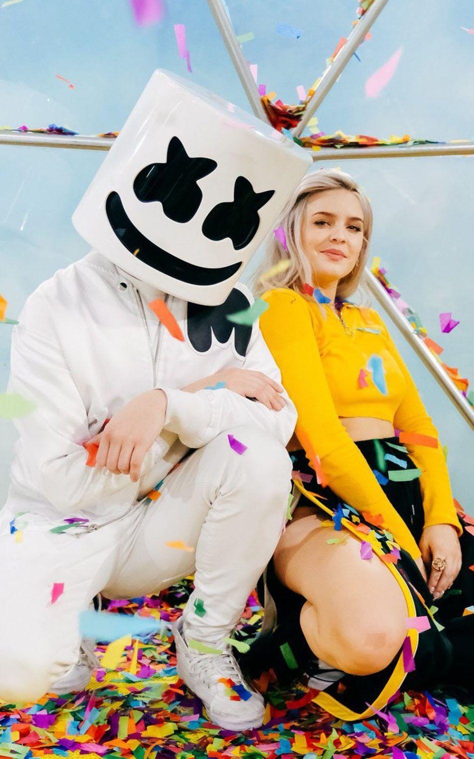 950x1520 Marshmello & Anne Marie Free 4K Ultra HD Mobile, Phone