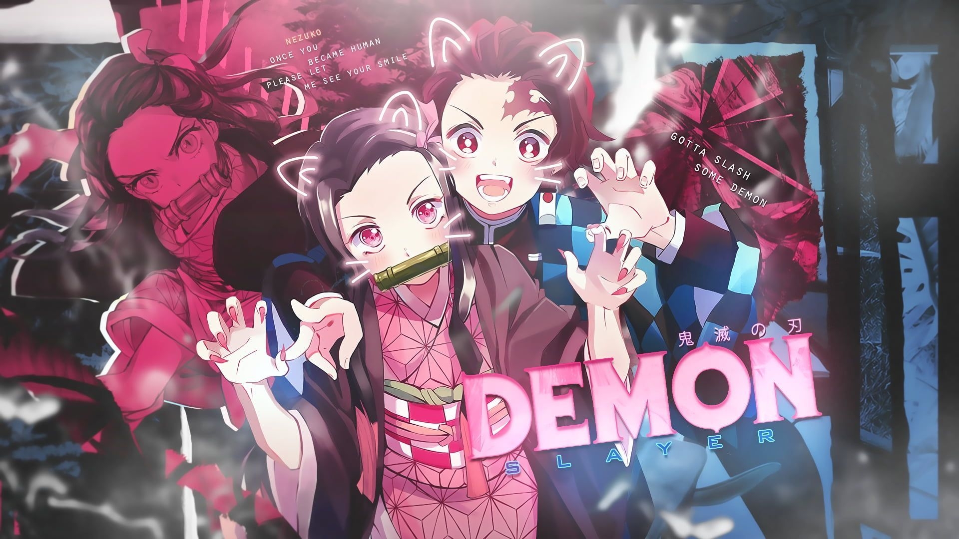 1920x1080 Anime Demon Slayer: Kimetsu no Yaiba Kimetsu no Yaiba Nezuko Kamado Tanjirou Kamado P #wallpaper #hdwallpaper #desk. Anime demon, Anime, HD anime wallpaper, Desktop