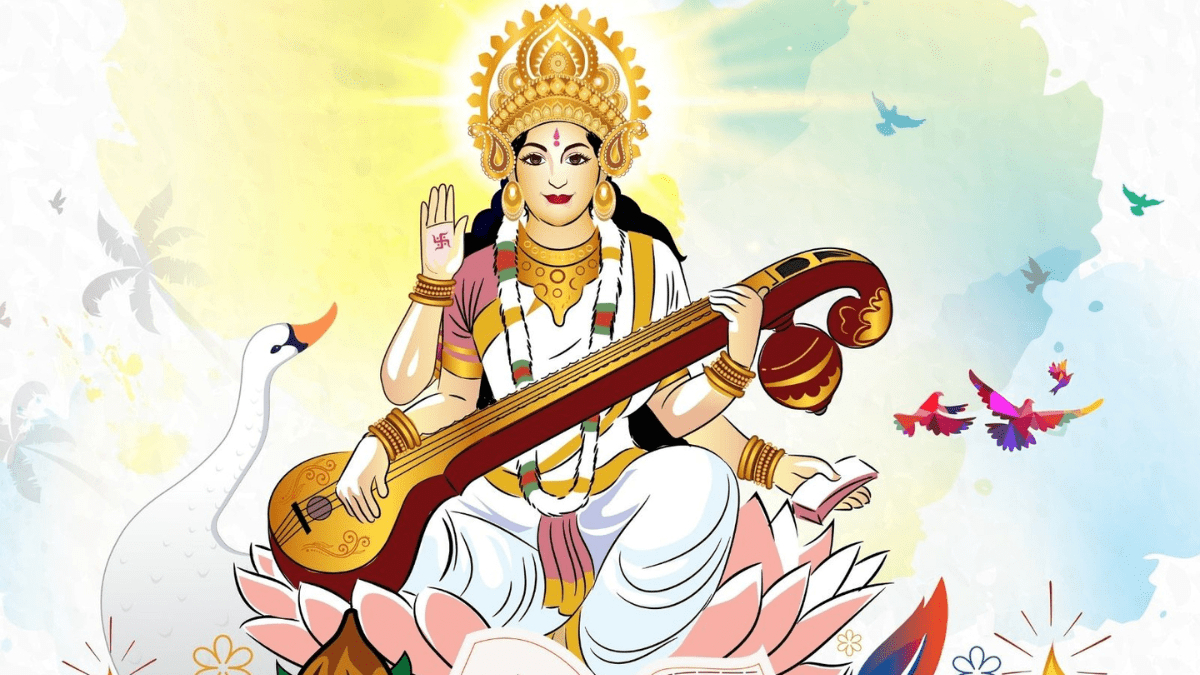 1200x680 Saraswati Puja on Vasant Panchami 2023, Desktop