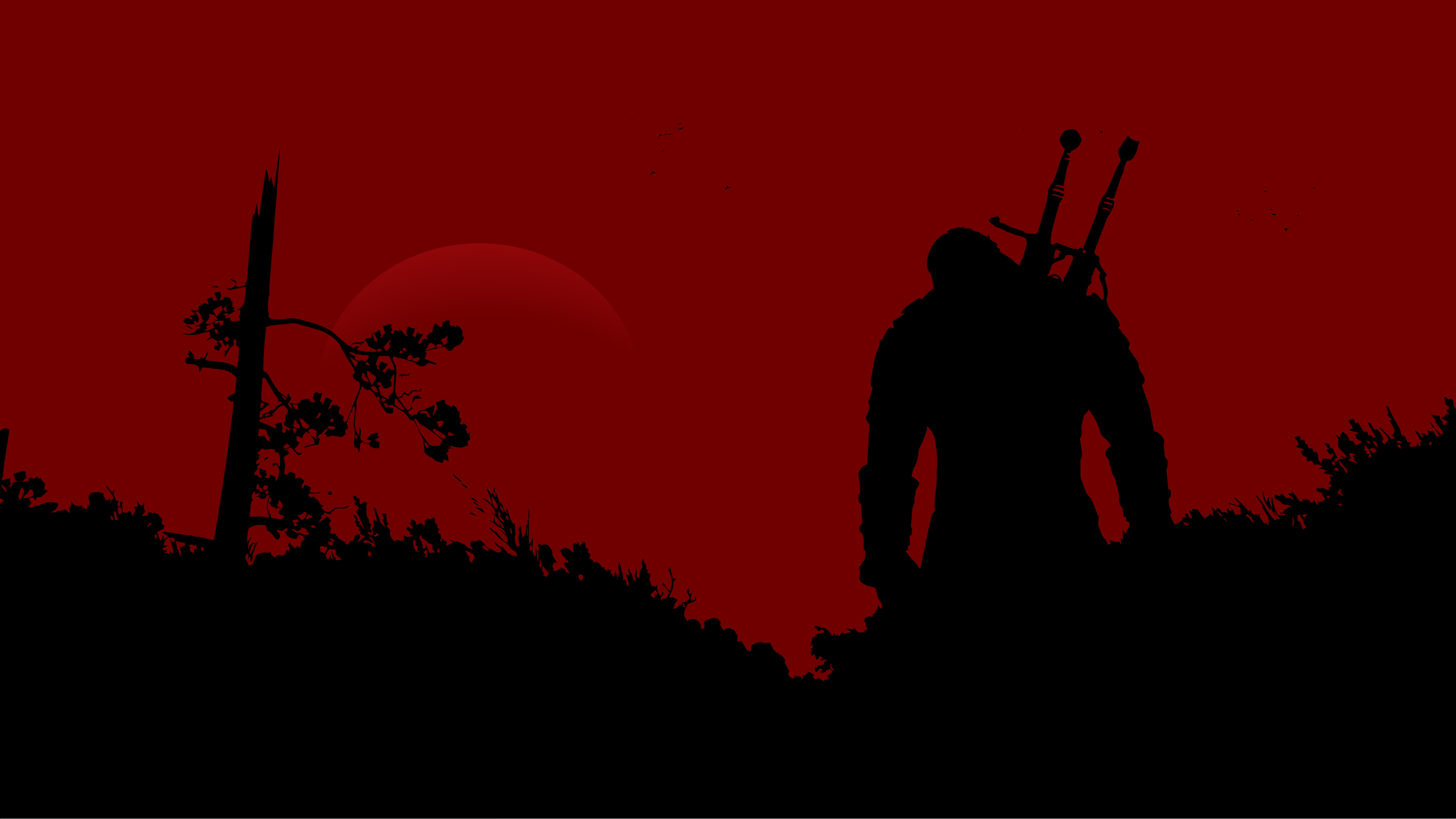 8000x4500 Black and Red Gaming Wallpaper, Desktop