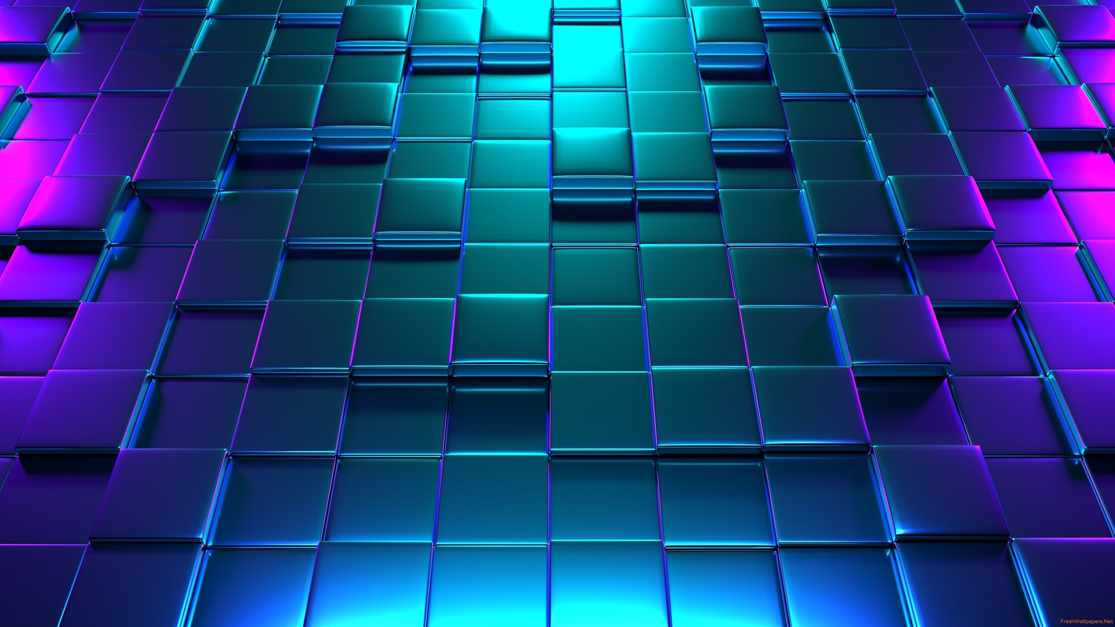 3840x2160 3D Neon Wallpaper, Desktop