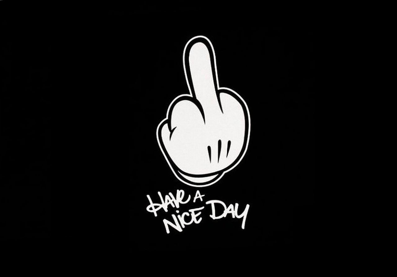 1280x900 Funny Middle Finger Black Background.wallup.net, Desktop