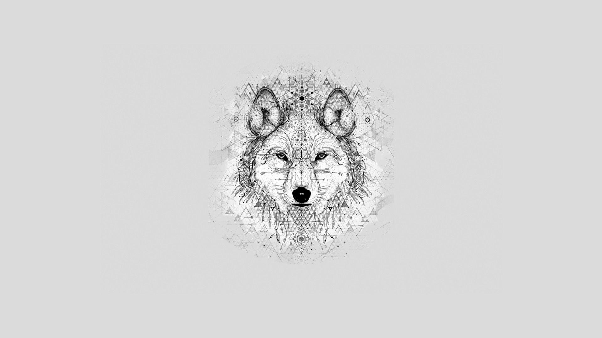 1920x1080 Tribal Wolf Wallpaper [], Desktop