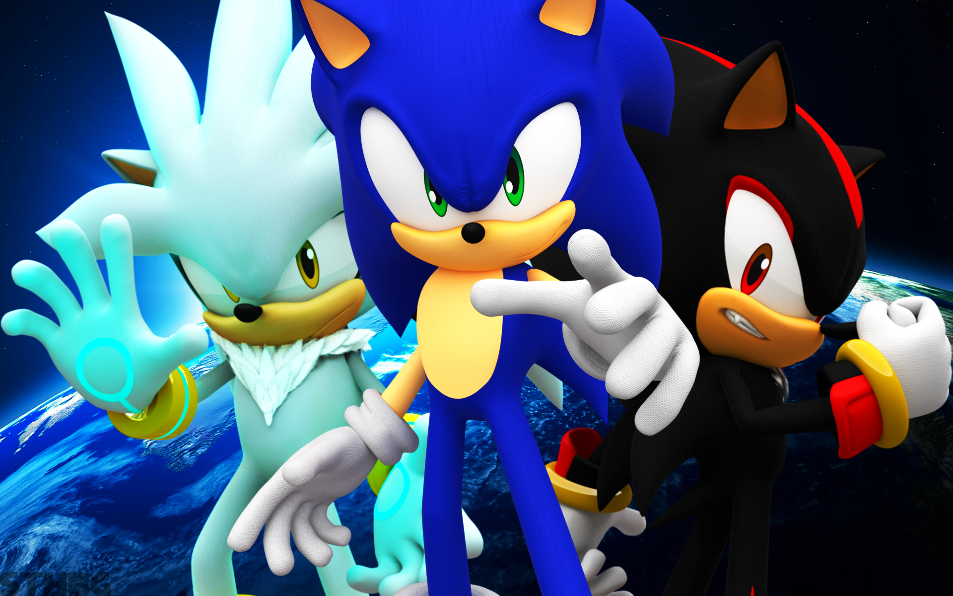 1920x1200 Sonic Shadow and Silver Wallpaper, Desktop