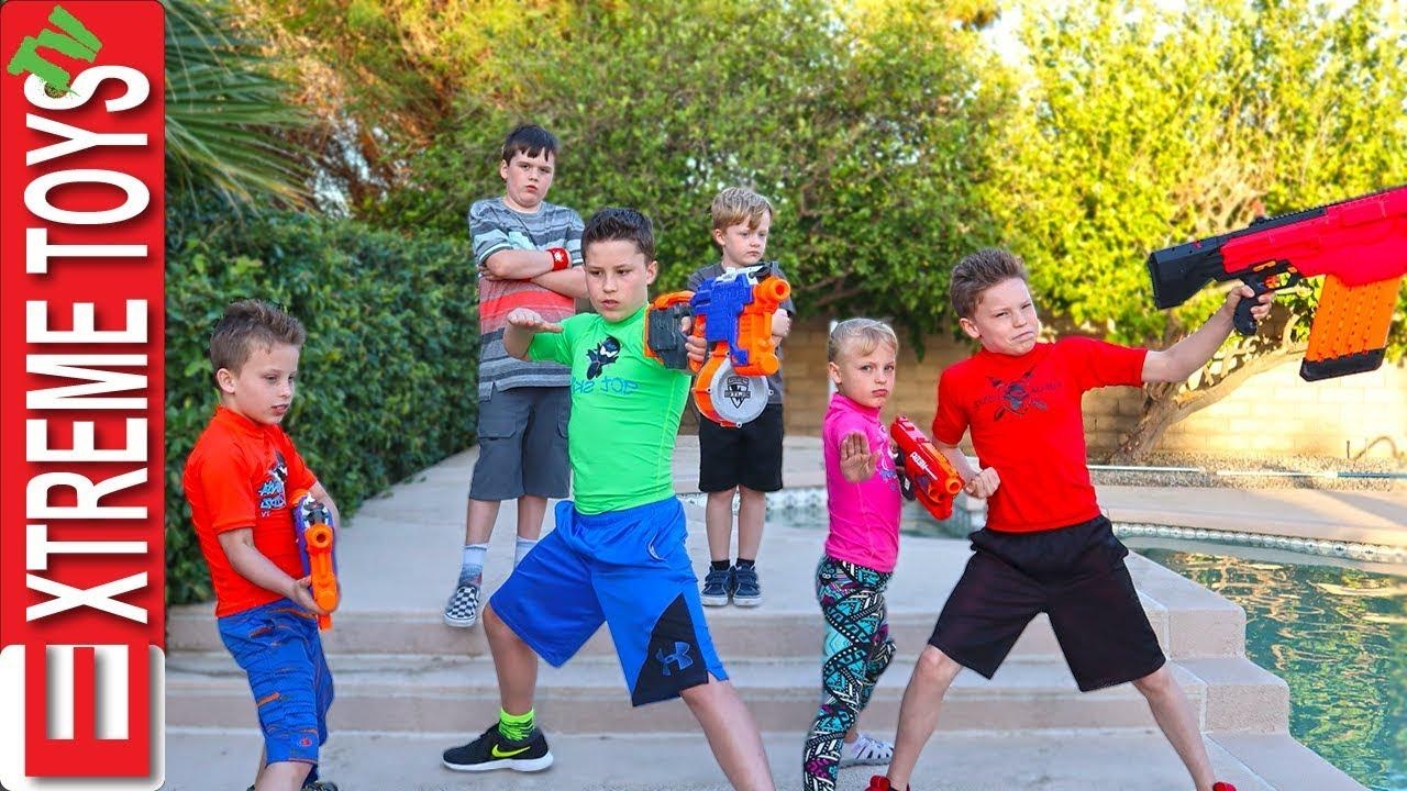 1280x720 Sneak Attack Squad Tryouts with Ninja Kids TV! Nerf Blaster, Desktop