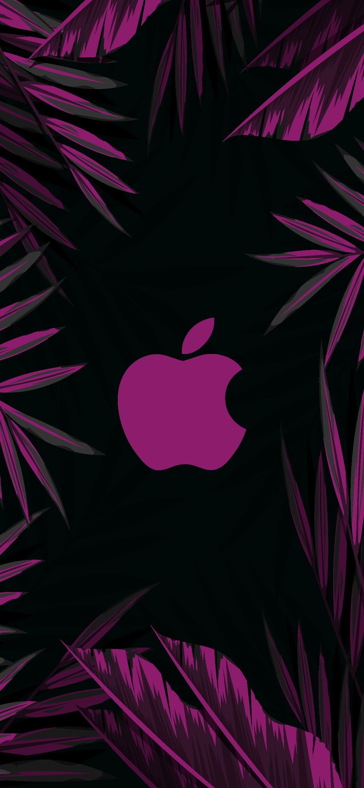 1210x2610 Aesthetic dark jungle, Phone