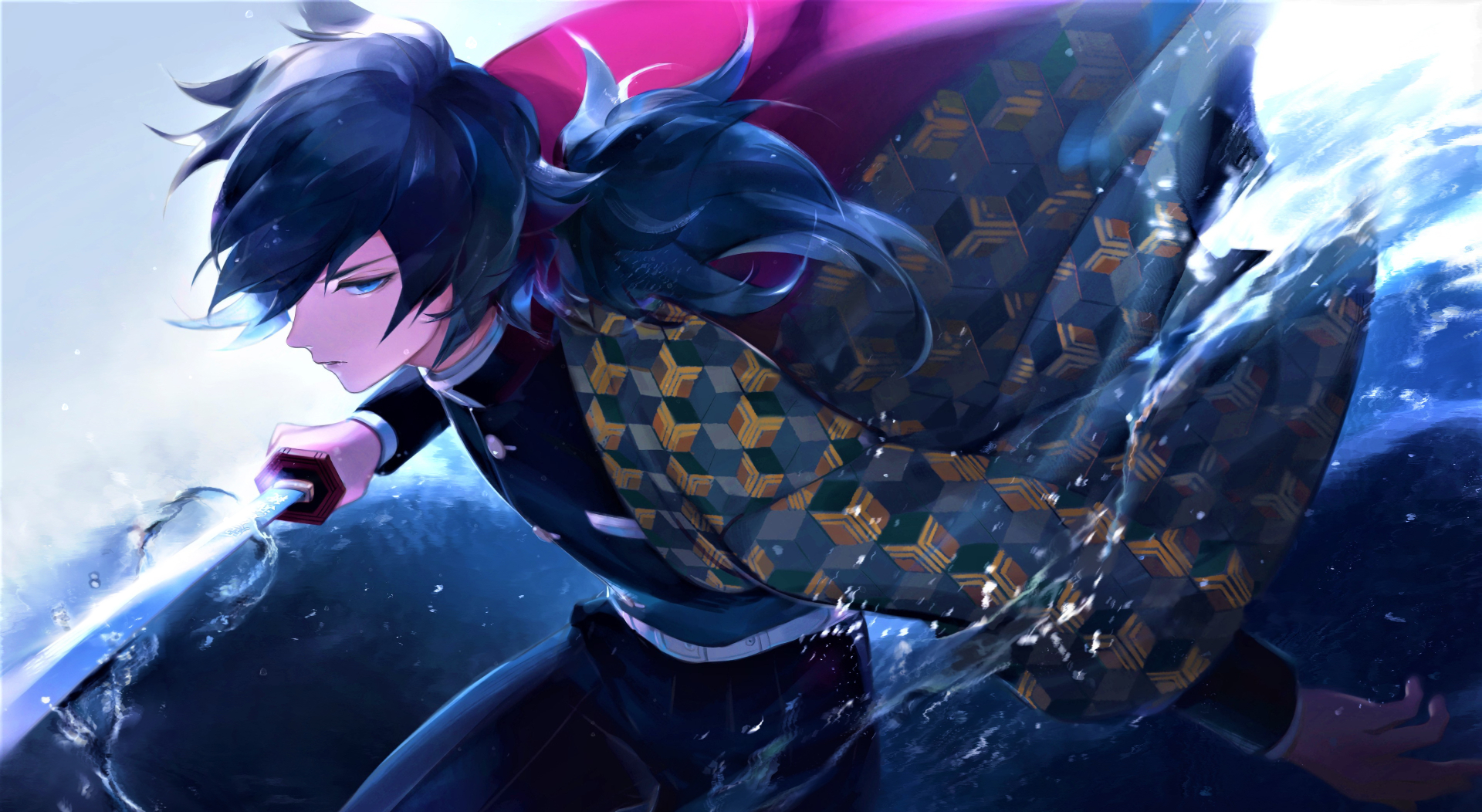 1920x1060 Demon Slayer Giyu Tomioka Water Hashira 4K live wallpaper [DOWNLOAD FREE], Desktop