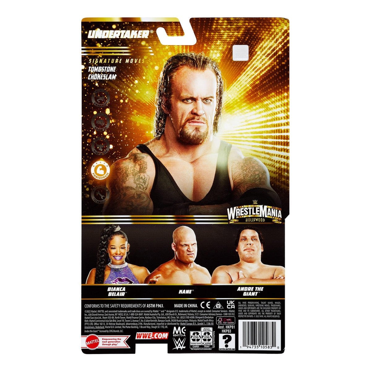 1200x1200 2022 WWE Mattel Basic WrestleMania 39 Undertaker, Phone