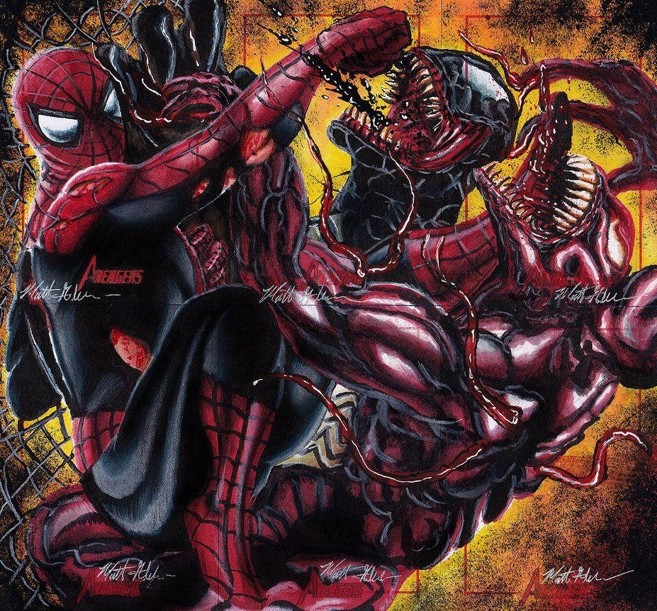 930x870 Spidey Vs. Venom and Carnage, Desktop