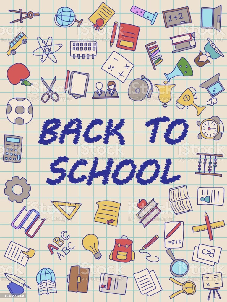 770x1030 Welcome Back To School Poster With Doodles Good For Textile Fabric Design Wrapping Paper And Website Wallpaper Stock Illustration Image Now, Phone