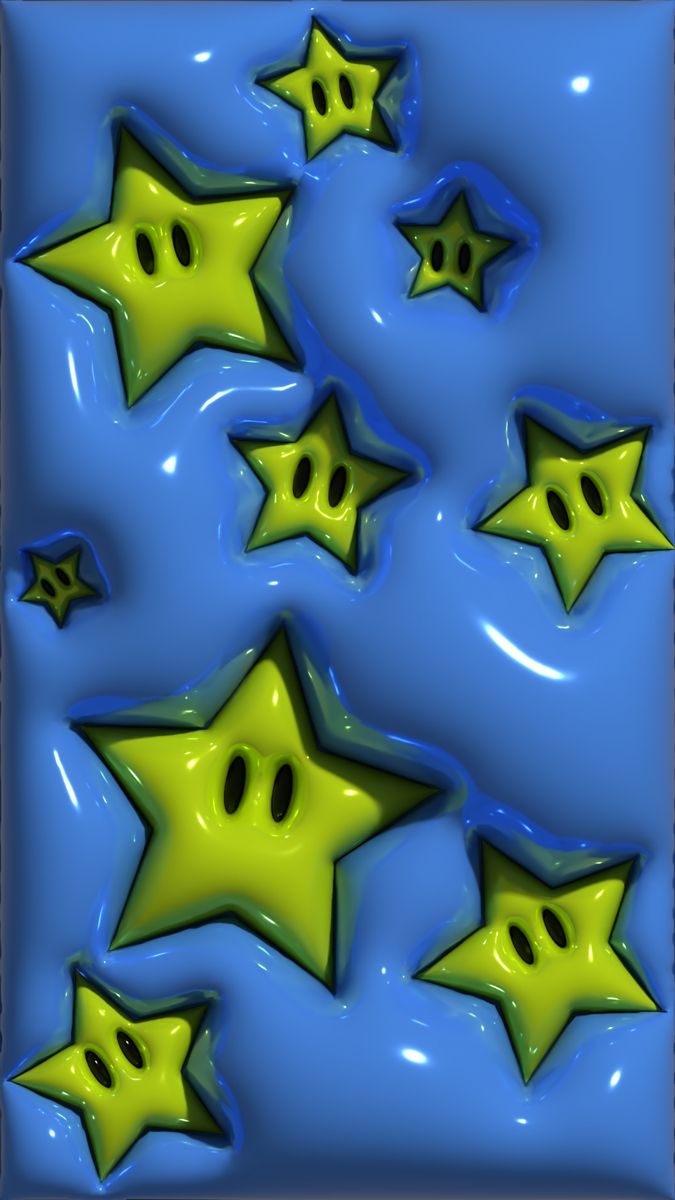 680x1200 Super Mario Stars 3D iPhone Wallpaper, Phone