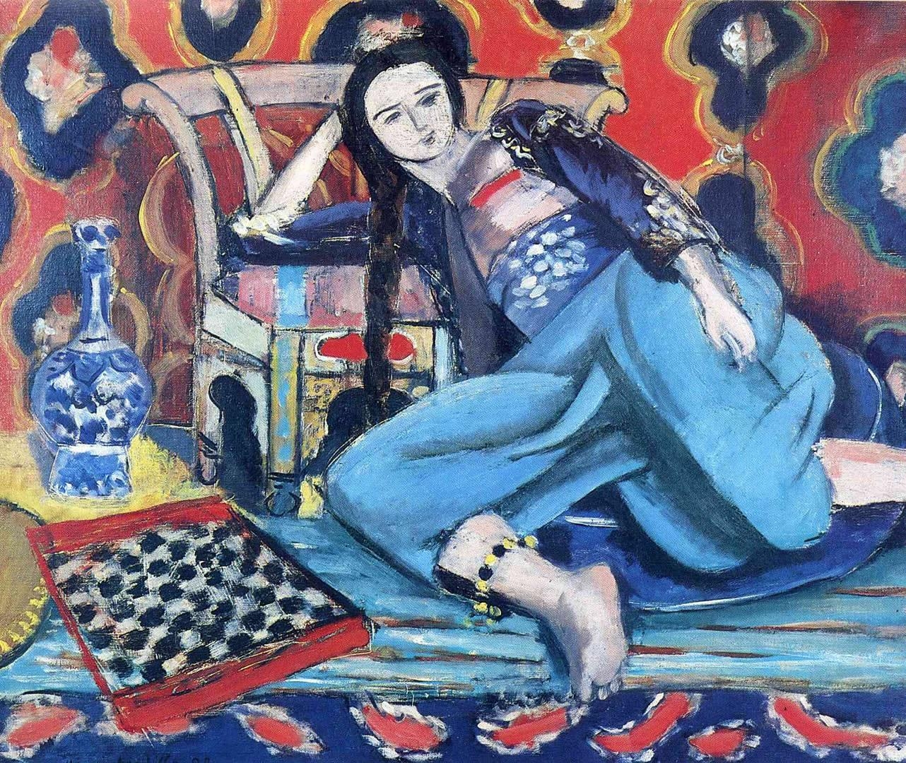 1290x1080 Odalisque On A Turkish Sofa Matisse Wallpaper Image, Desktop