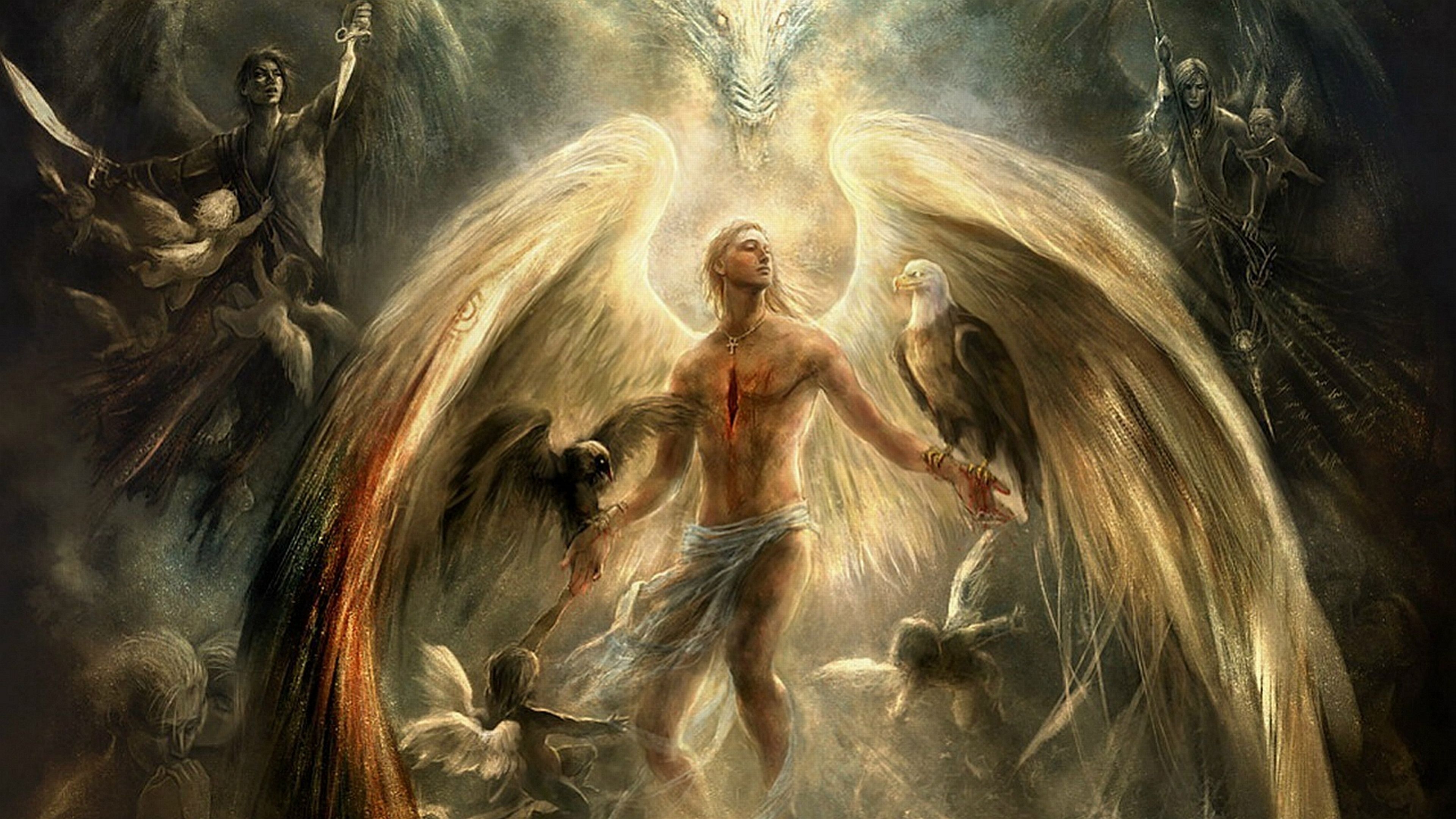 3840x2160 Angel Wallpaper Free Angel Background, Desktop