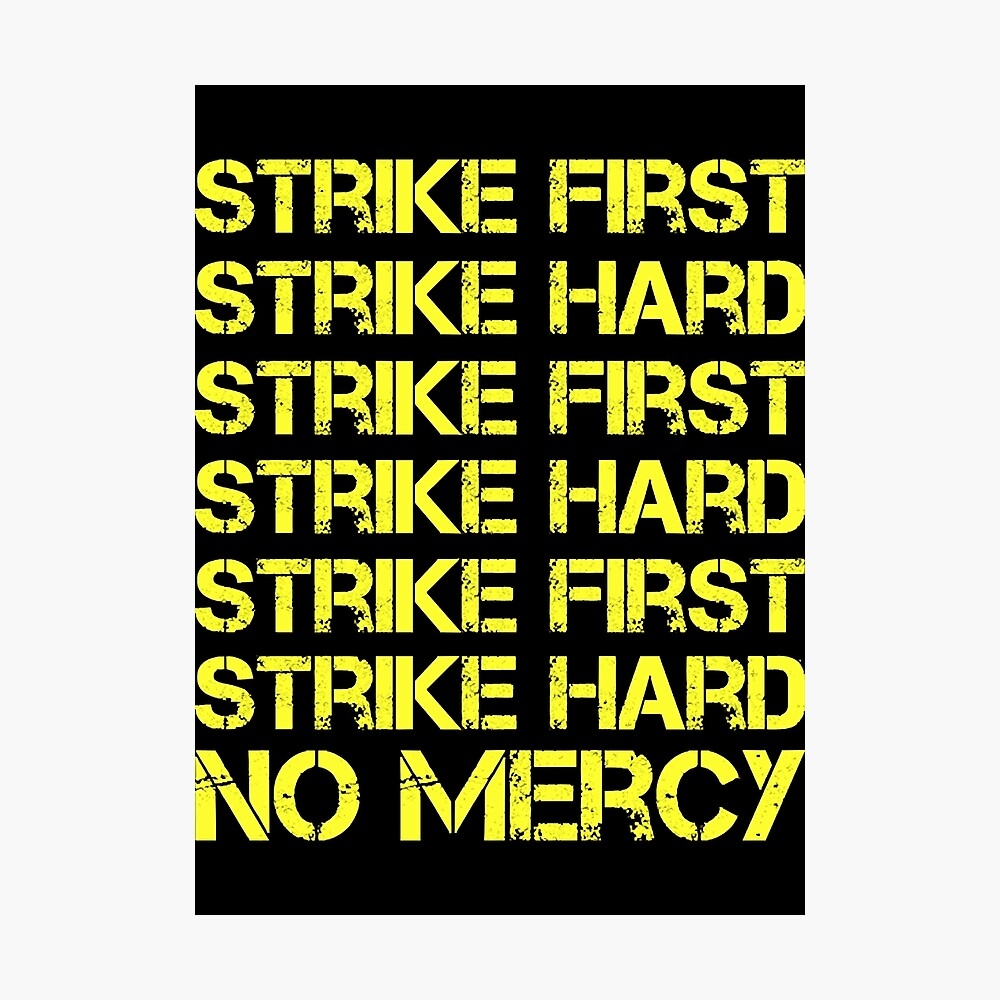 1000x1000 Cobra Kai First Strike Hard No Mercy Poster, Phone