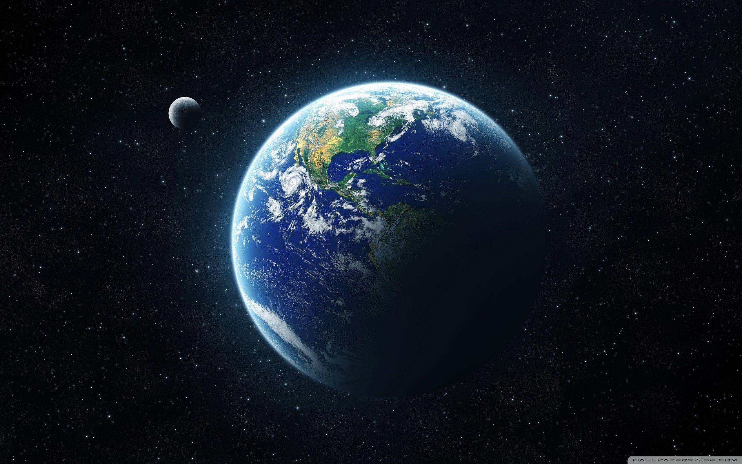 2560x1600 Earth And Moon From Space ❤ 4K HD Desktop Wallpaper for 4K Ultra, Desktop