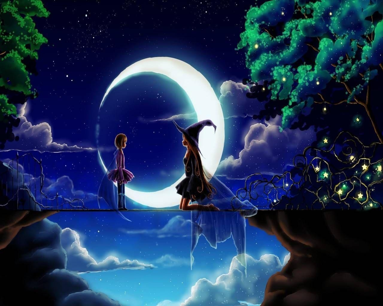 1280x1030 Magical Night Fairy. magical fairy night Gallery. Witch, Desktop