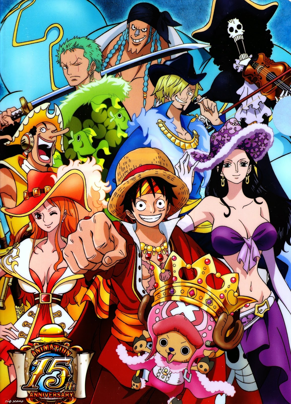 1160x1600 One Piece 15th Anniversary Poster, Phone