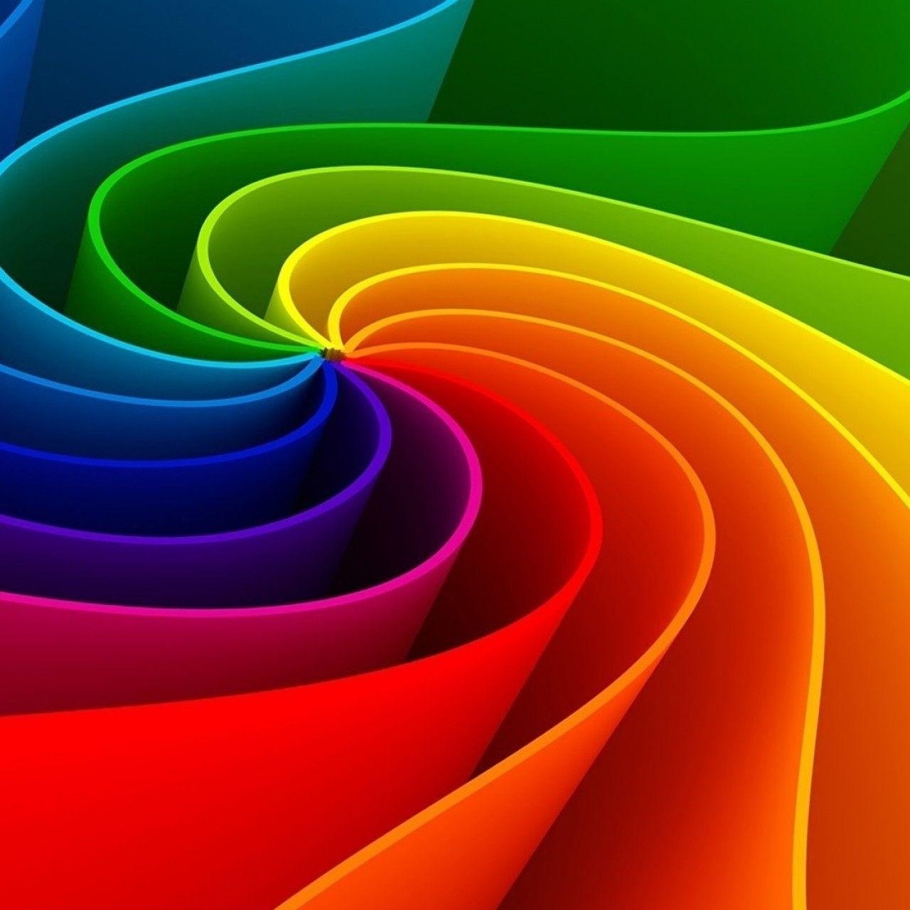 1280x1280 Wallpaper Colors, Colorful, Rainbow, Line Bending. HQ Wallpaper, Phone