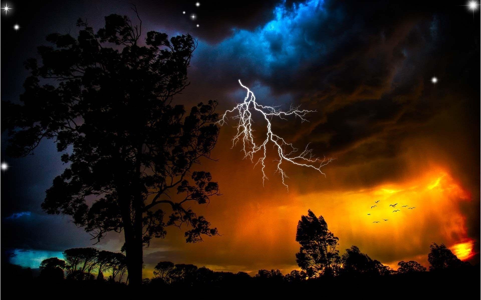 1920x1200 HD Thunderstorm Wallpaper, Desktop