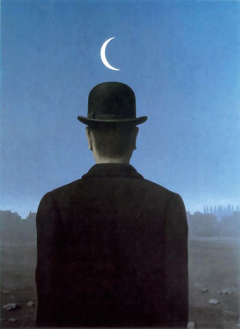 790x1080 The Schoolmaster surrealist rene magritte art wallpaper, Phone