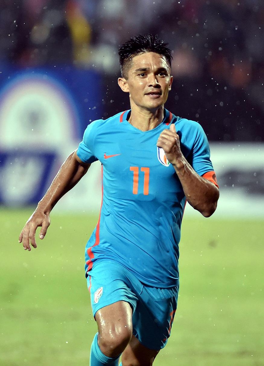 880x1220 Photo of Sunil Chhetri From India vs Kenya Match, Phone