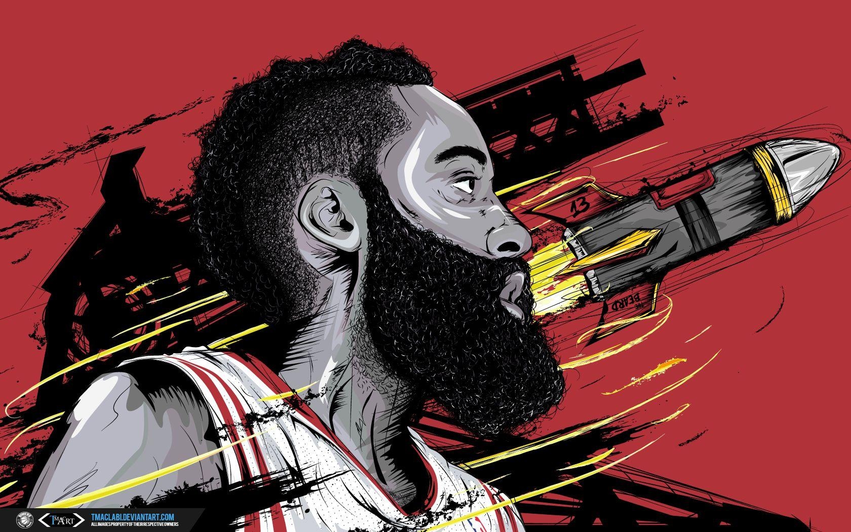 1680x1050 James Harden The Rocket Wallpaper, Desktop