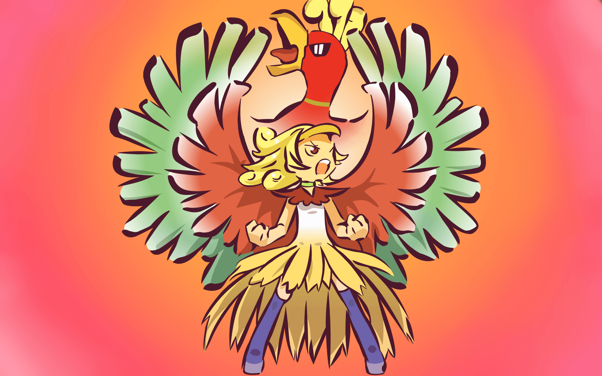 1920x1200 Pokemon, Ho Oh, Gijinka Wallpaper / WallpaperJam.com, Desktop