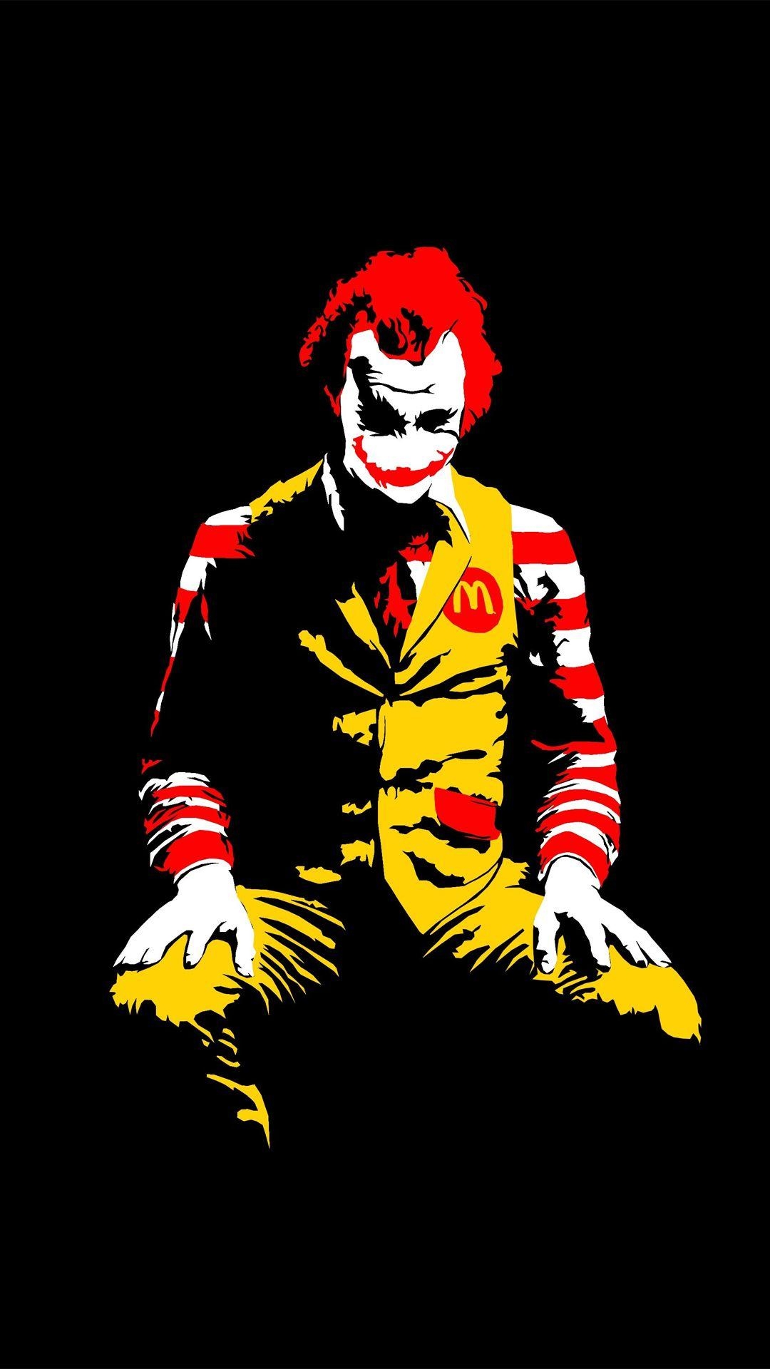 1080x1920 The Joker Ronald Mcdonald htc one wallpaper, Phone