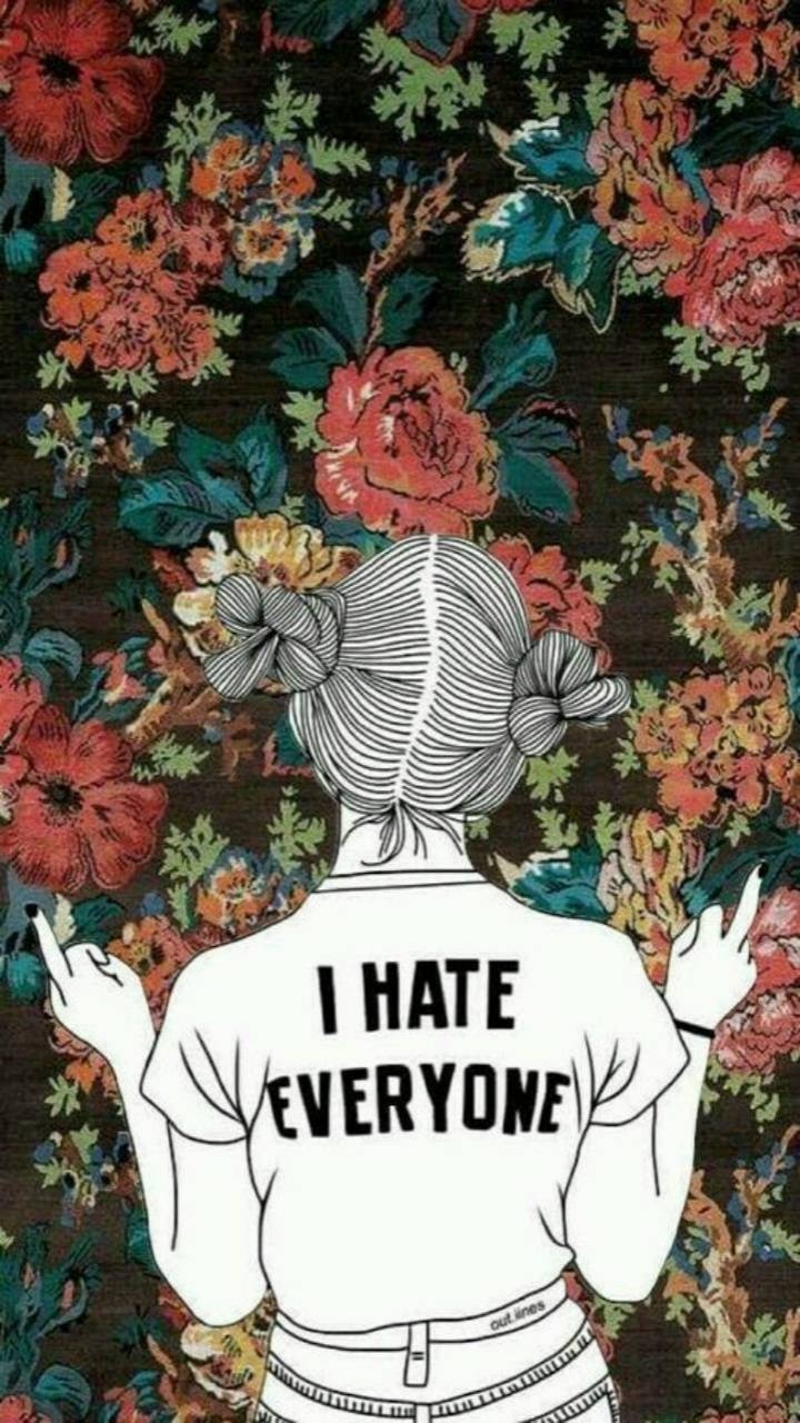 720x1280 I Hate Everyone wallpaper, Phone