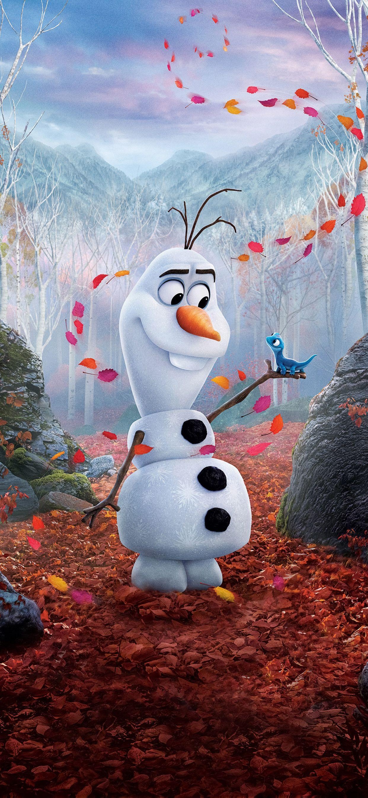 1250x2690 Olaf In Frozen 2 2019 iPhone XS MAX HD 4k Wallpaper, Phone