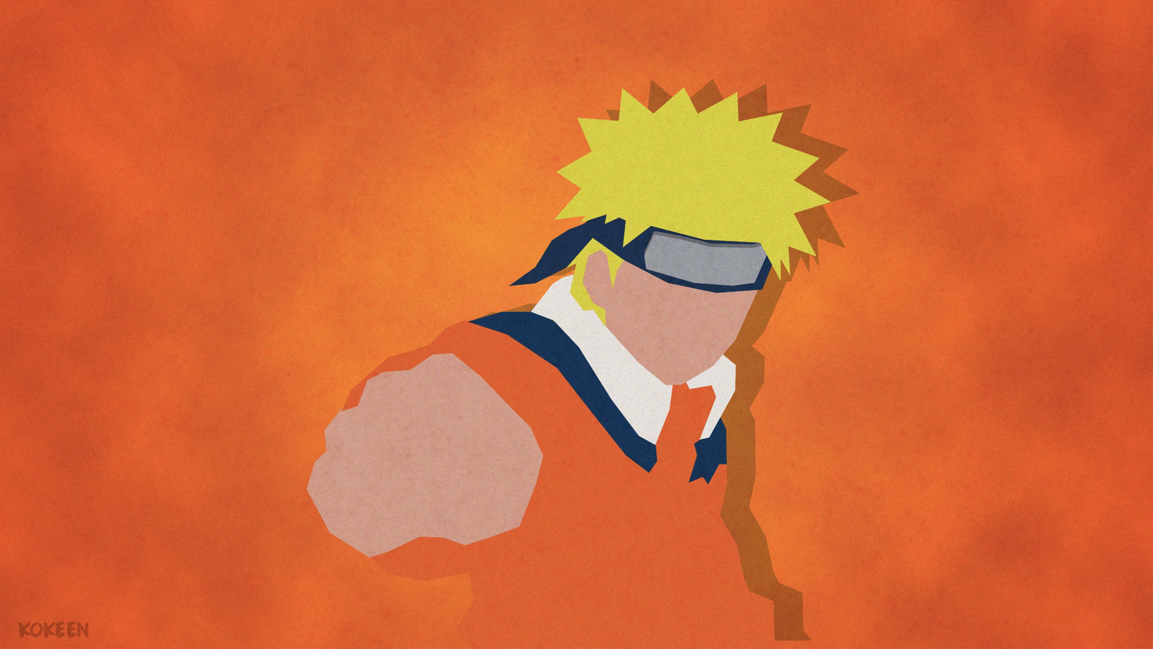 3840x2160 Uzumaki Naruto Shippuuden Minimalism 4k, HD Anime, 4k Wallpaper, Desktop