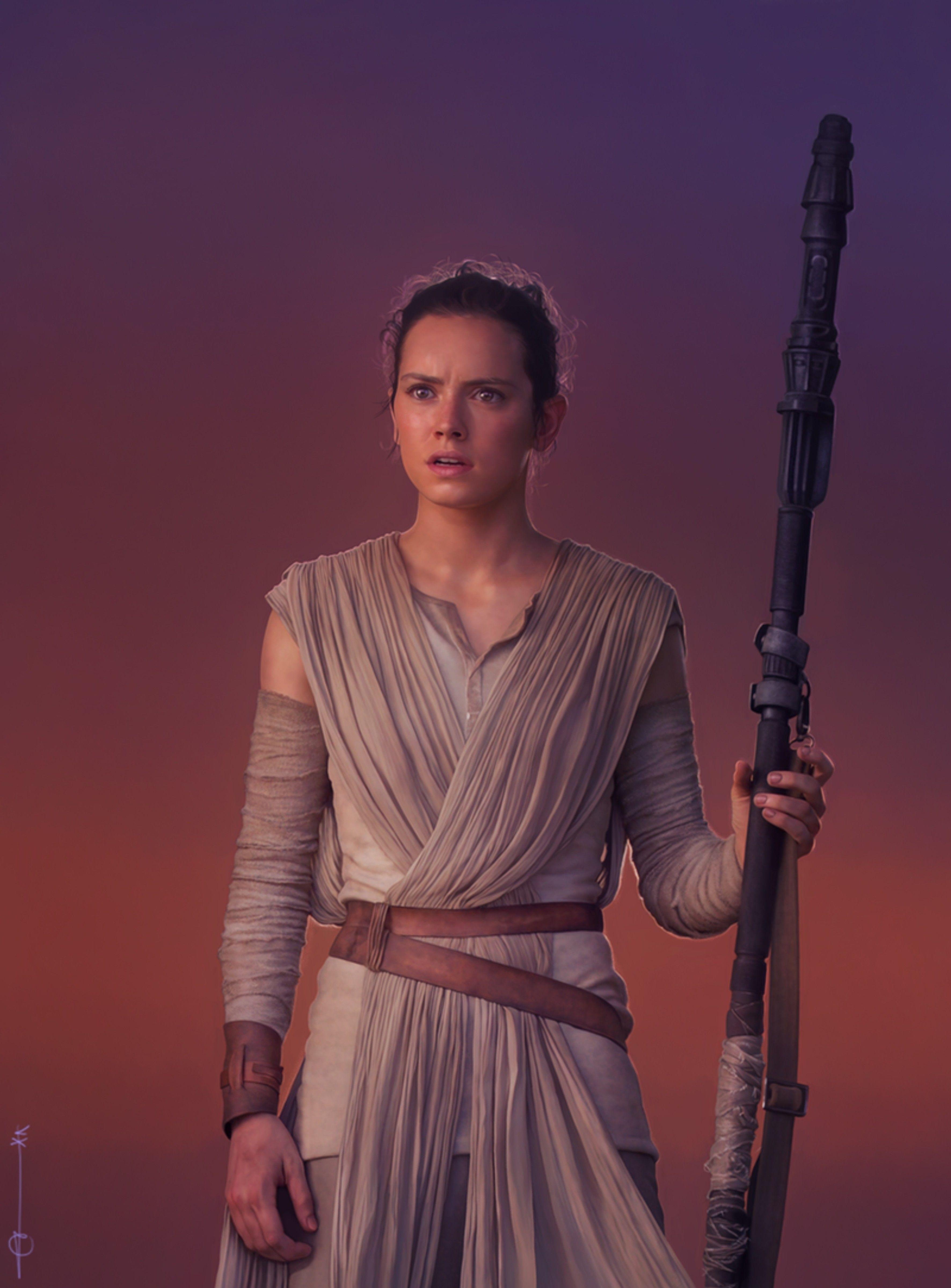 3550x4800 Star Wars, Rey, Star Wars: Episode VII The Force Awakens, Fan Art, Phone