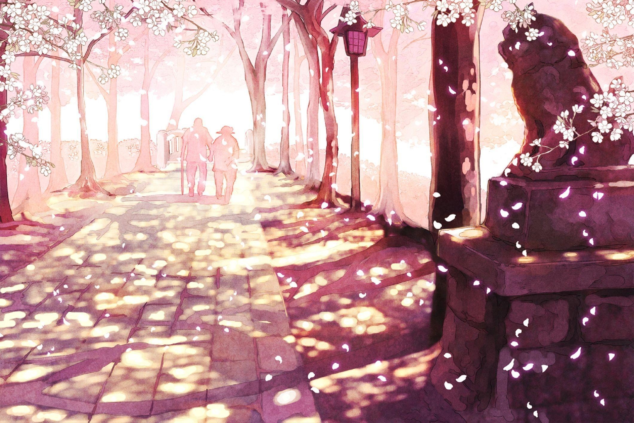 2120x1420 Sakura Anime Scenery Wallpaper Desktop Wallpaper. Anime scenery wallpaper, Anime background wallpaper, Anime scenery, Desktop