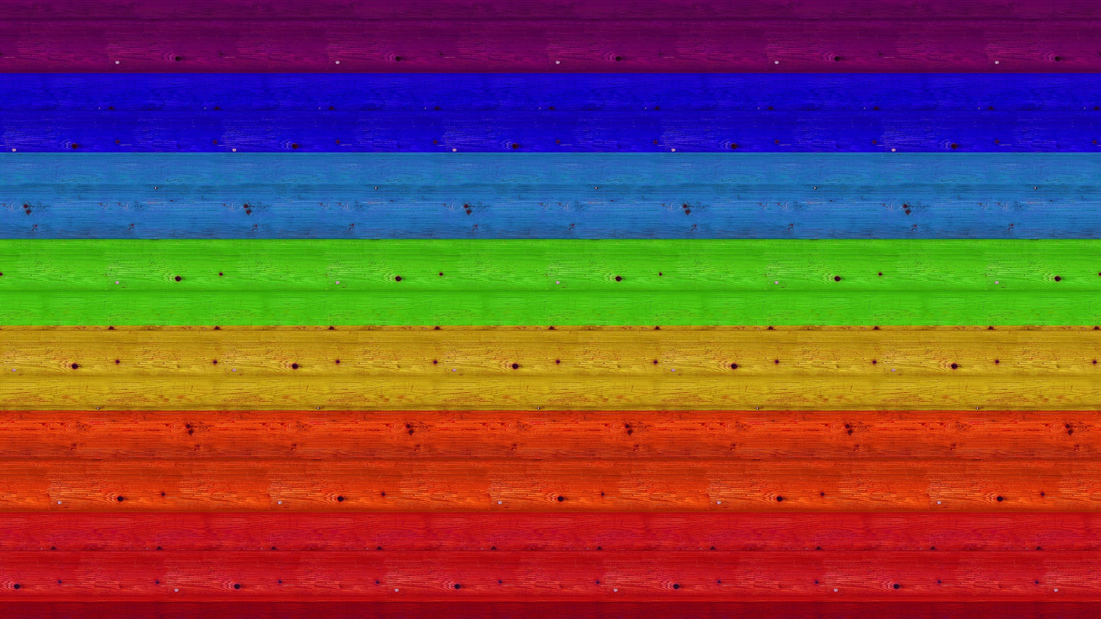 3840x2160 Download wallpaper  multicolored, boards, texture, wall, Desktop