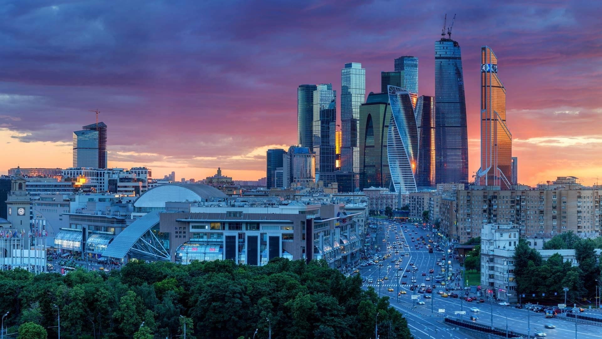 1920x1080 Downtown Moscow Russia Wallpaper 12 X 1080, Desktop