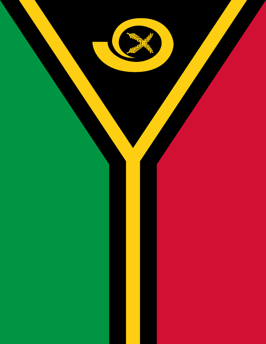 850x1100 Vanuatu Countries Flag Picture, Phone